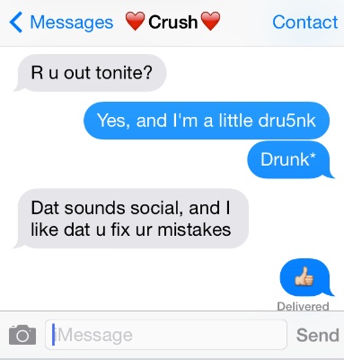 Text messages drunk A History