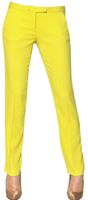 yellow cigarette pants