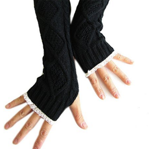 5. knitted long fingerless