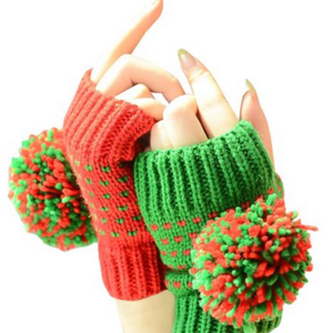 8. pompon gloves