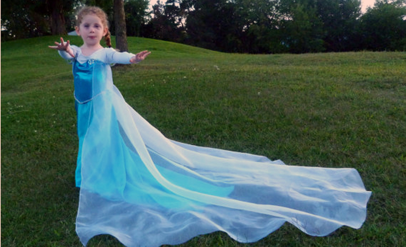 Reductress » Basic Bitch Four-Year-Old Dresses as Elsa