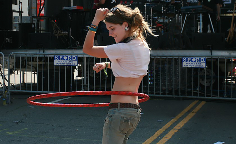 How I Learned To Be Comfortable With Hula Hooping In Public.