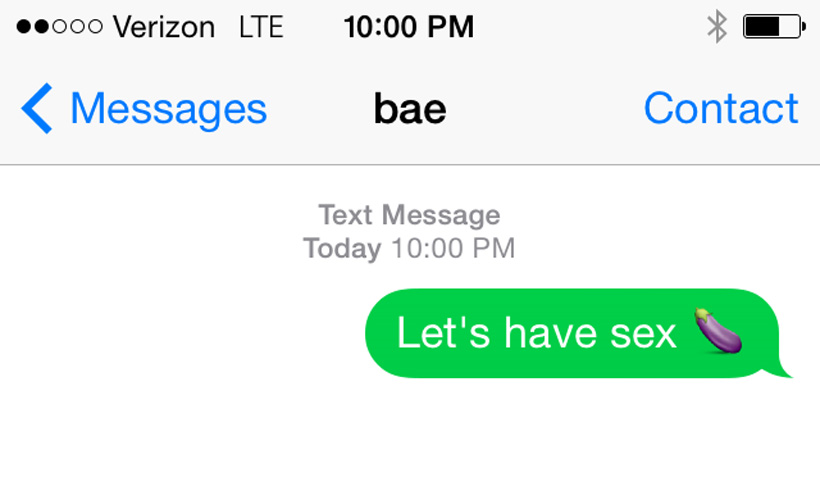 Text sex over 111 Sexting