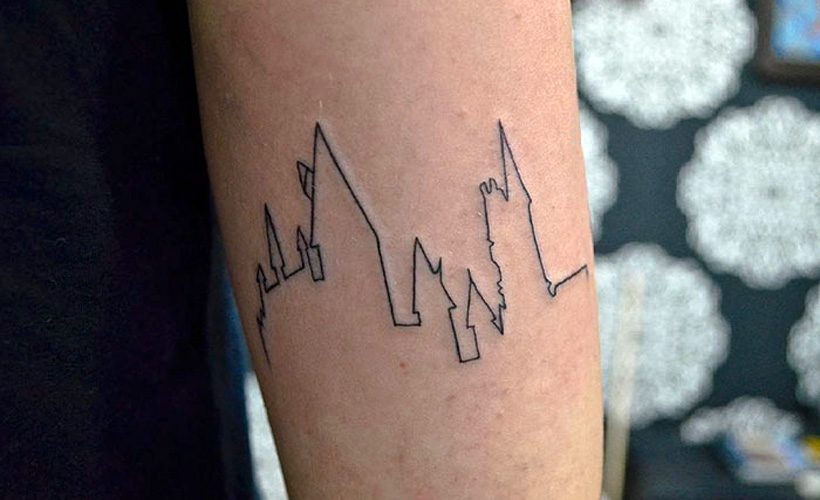 Geometric Harry Potter tattoo women at theYoucom