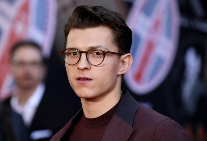 Tom Holland at a premiere