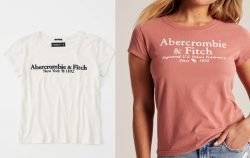side by side two abercrombie shirts
