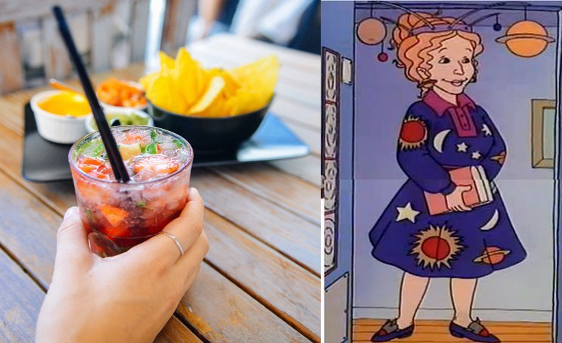 cocktails next to ms. frizzle