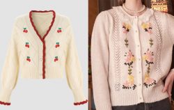 embroidered cardigans