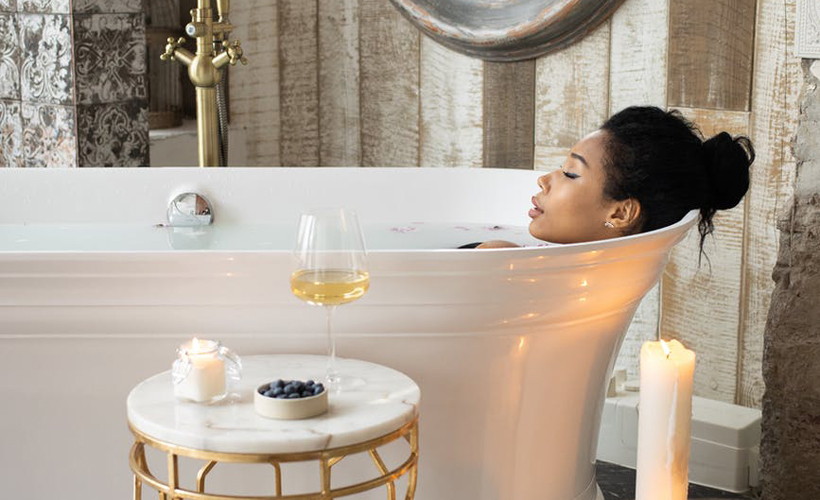 Reductress » Woman Who Almost Passed Out in the Bath Convinces Herself Shes Actually Really Relaxed