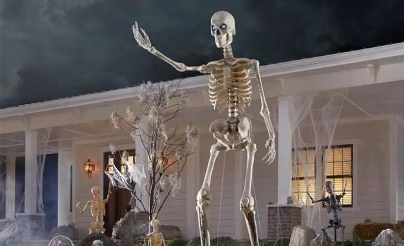 Reductress 12 Foot Home Depot Skeleton Moved Back To Sex Dungeon