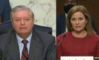 lindsey graham and amy coney barrett at senate confirmation hearing